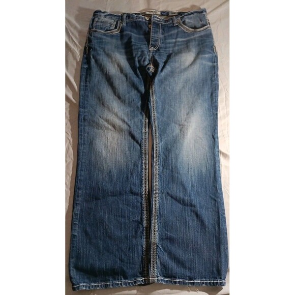 Buckle Other - Buckle Jeans Mens 38R 38x32 Blue Denim BKE Tyler Straight Leg Faded Western #3